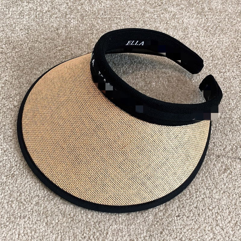 Picture of Sun hat foldable sun hat outdoor riding Women's Big brim empty top cycling sun protection fisherman sun hat