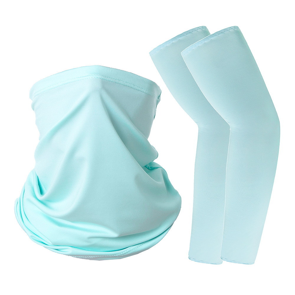 Picture of Ice Silk Sun Protection Sleeves Magic Headscarf Set Summer Sun Protection Cycling Sports Outdoor Equipment Combination Spot Wholesale