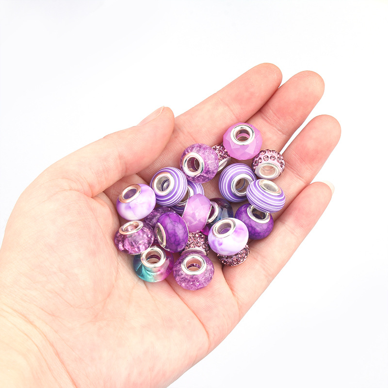 Picture of Children's Day Hot Cartoon Purple Set diy Creative Handmade Jewelry Bracelet Women's Exquisite Gift Box Gift Bracelet