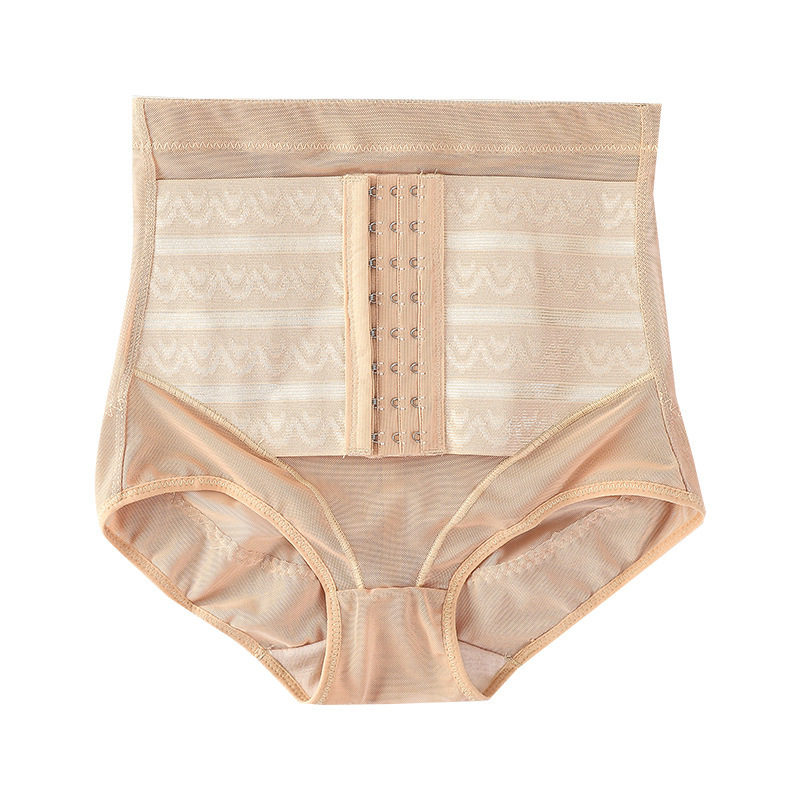 Picture of New Thin Buckle High Waist Women's Postpartum Body Shaping Pants Waist Body Stomach Lifting Hip Body Belly Tinting Underwear