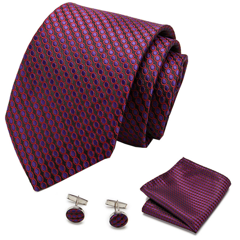 Picture of New Tie in Stock Cross-Border Hot Selling Tie Manufacturer Business Men's Formal Tie Set Ready-Made Fashion Accessories