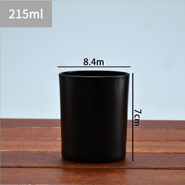 Picture of Wholesale DIY Flameless Scented Candle Cups Empty Colored Glass Jars Transparent Sprayable Glass Bottles with Screen-Printed Text