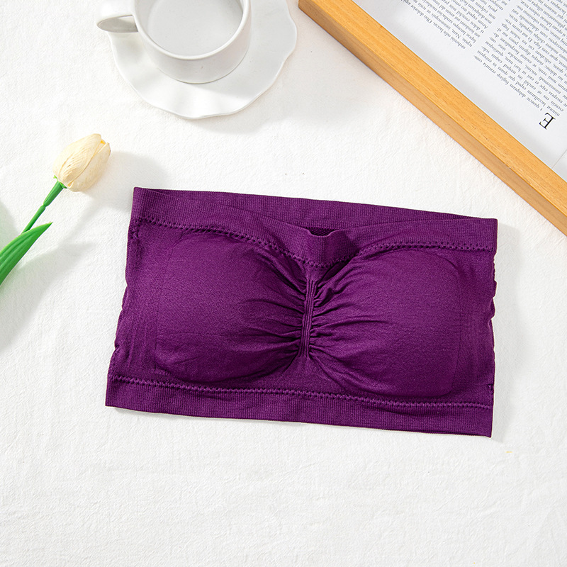 Picture of Amazon Foreign Trade Wrap Chest One-Piece Tube Top Double-Layer Strapless Invisible Underwear Beautiful Back Anti-Light Large Size 6XL