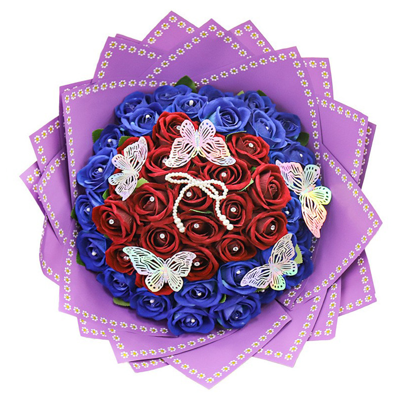 Pro bright spots step into wholesale flowers floral materials florist flower packaging but color sun bouquet packaging Ouya