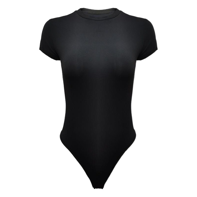 Picture of 2025 summer new casual women's clothing Europe and the United States cross-border short sleeve jumpsuit foreign trade tight jumpsuit bodysuit