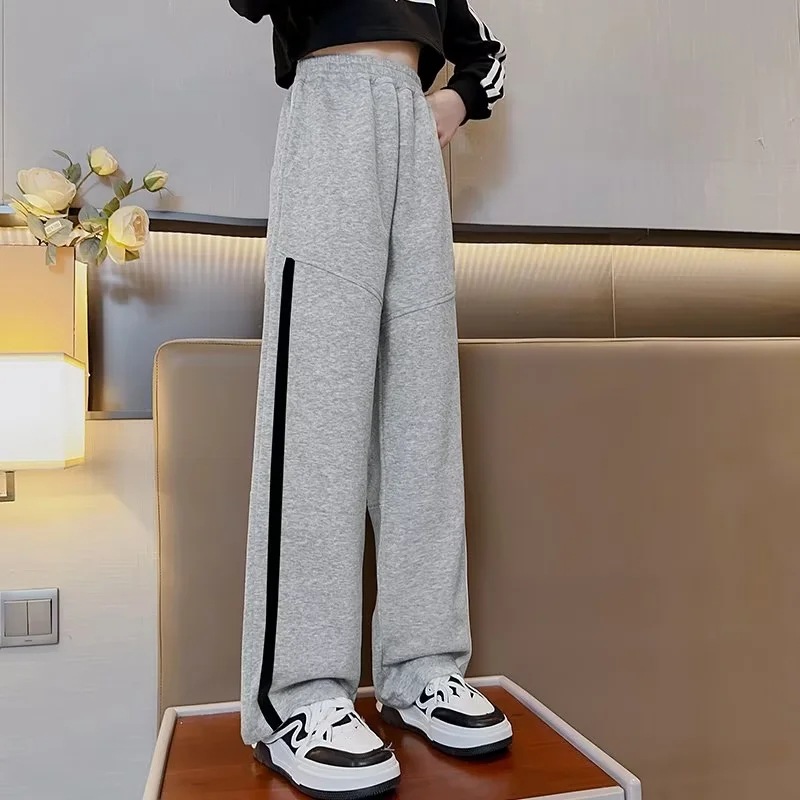 Picture of Girls' Pants Spring and Autumn 2023 New Western Style Mid-Big Boy Handsome Girls Autumn Children's Sports Casual Pants Trendy