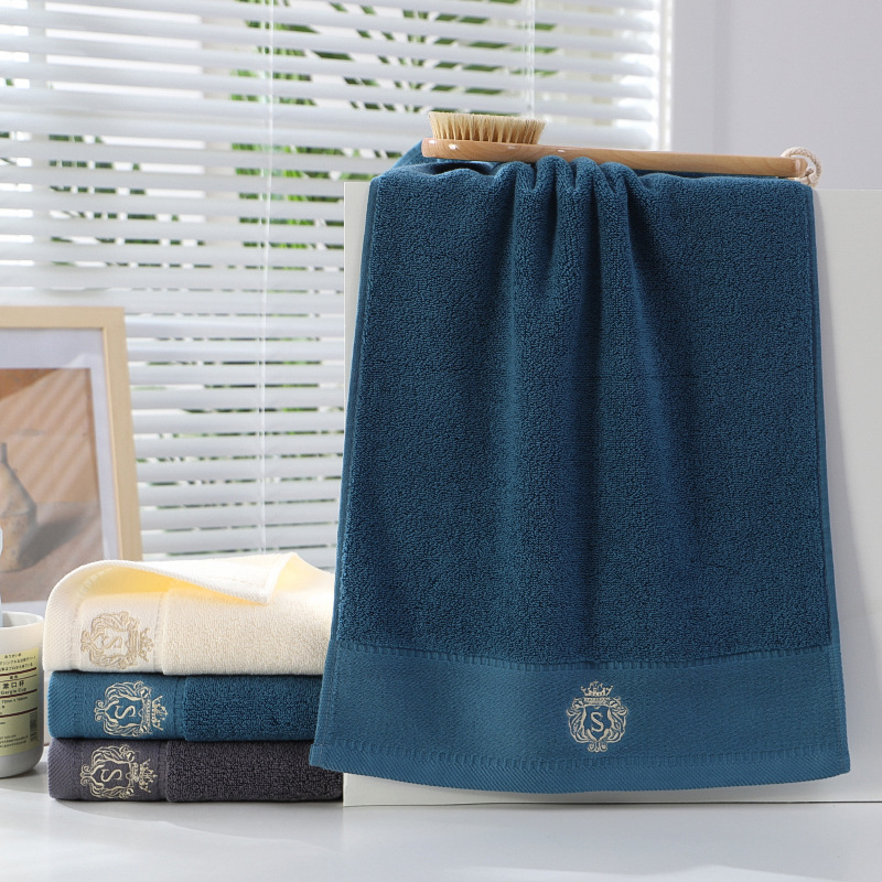 Picture of Towel factory wholesale household thickened cotton face towel checkered cotton towel gift embroidered logo