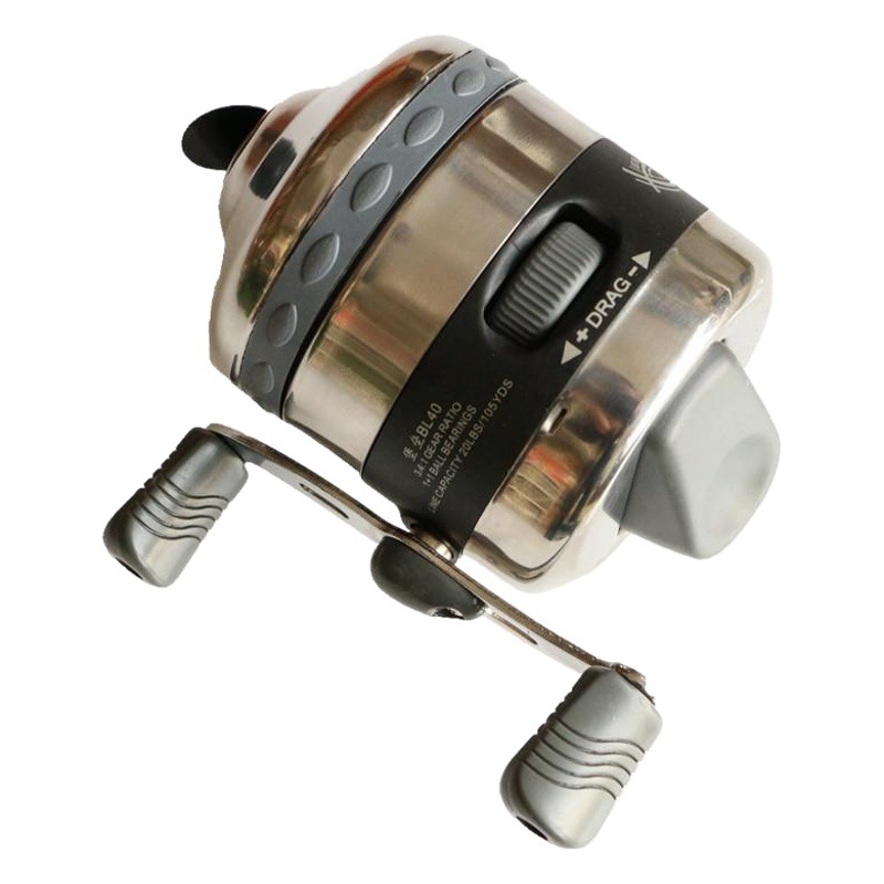 Cross-border large fishing wheel metal stainless steel Pisces fortress BL40 hidden outlet closed composite bow fishing reel