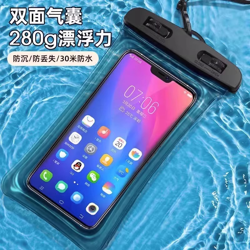 Picture of Mobile Phone Waterproof Bag Touchscreen Swimming Self-sealing Sealed Bag Seaside Diving Photo Drifting Transparent Waterproof Mobile Phone Case