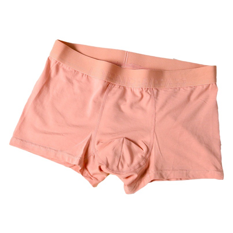 New Style Simple Underwear Men's Low Waist Sexy Boxer Pants Modal Cotton Soft Waxy Breathable Youth Short Pants