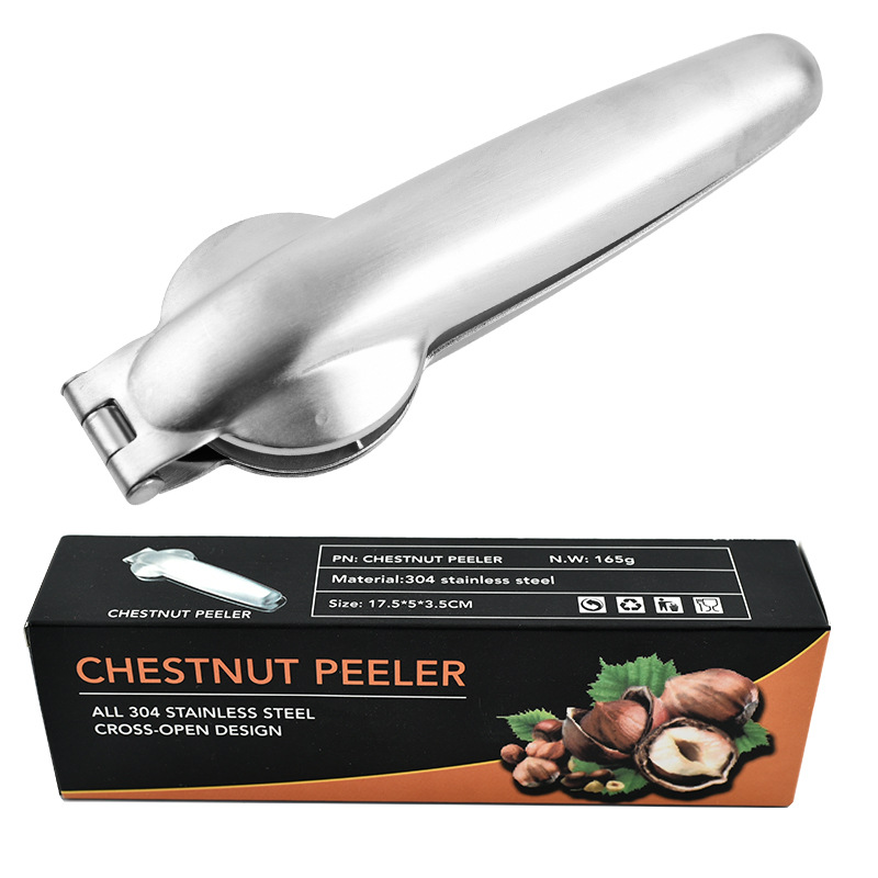 Picture of 304 stainless steel chestnut clip cross chestnut clip household nut opener kitchen tool walnut clip chestnut clip