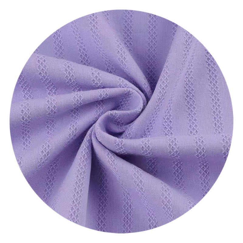 Cotton stripe jacquard fabric spring and summer moisture absorption breathable fashion children's clothing shirt dress scarf fabric wholesale