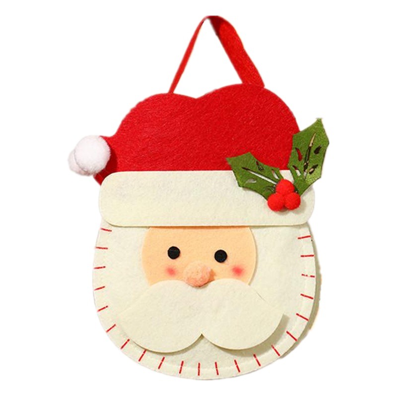 Christmas children's handbag Christmas gift bag candy bag non-woven Christmas Apple gift bag Christmas decoration