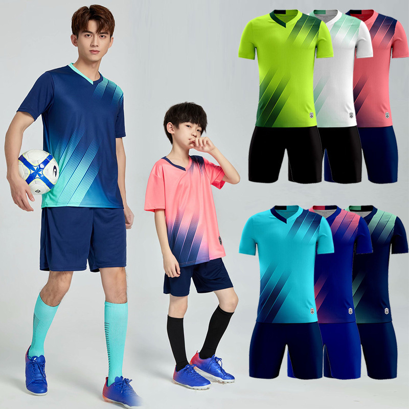 Football uniform suit men's kindergarten ball clothes adult sports primary school student printing children's competition training team uniform summer
