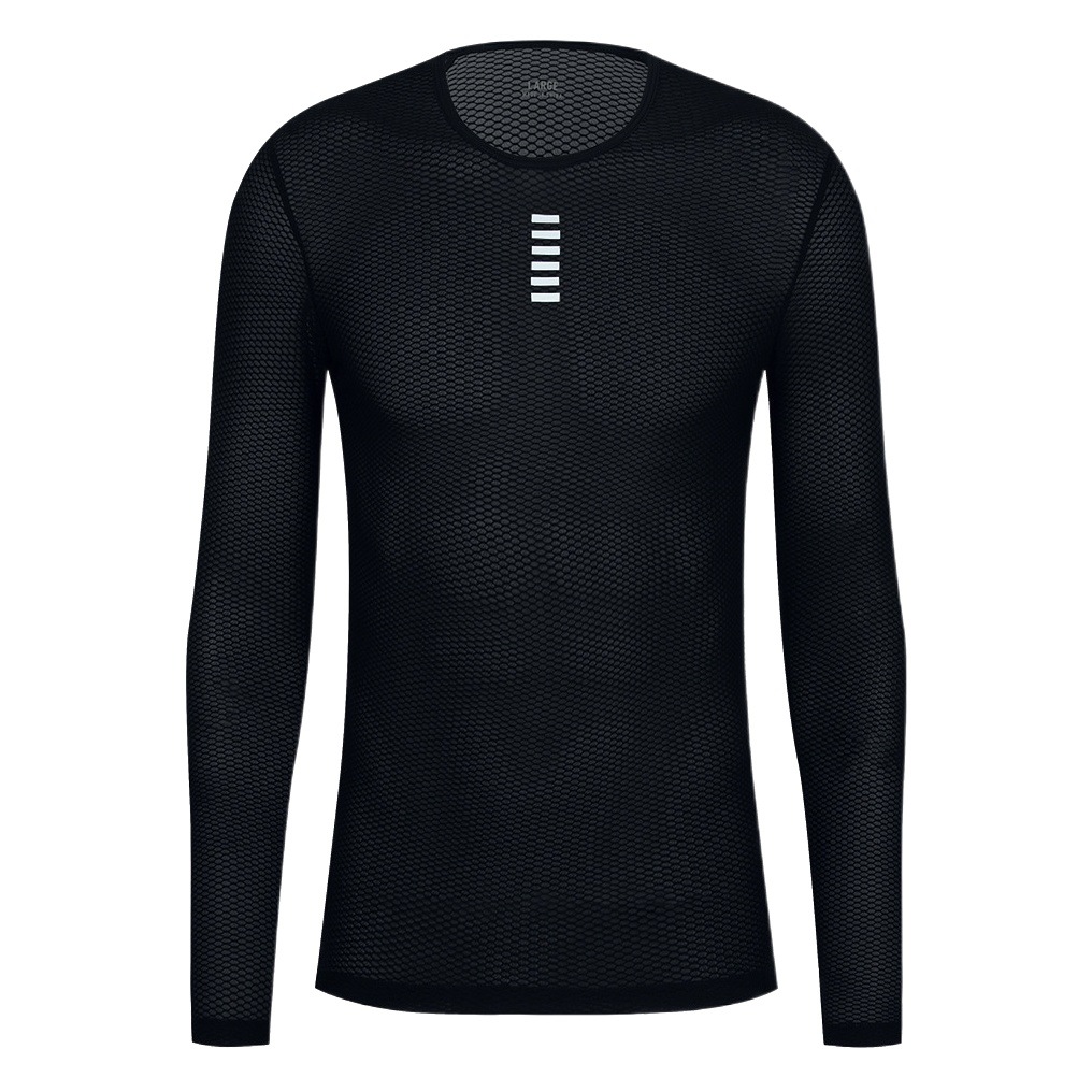 YKYWBIKE Cross-border Cycling Wear Bicycle Sports Long Sleeve Mesh Solid Color Base Shirt Amazon Hot Sale