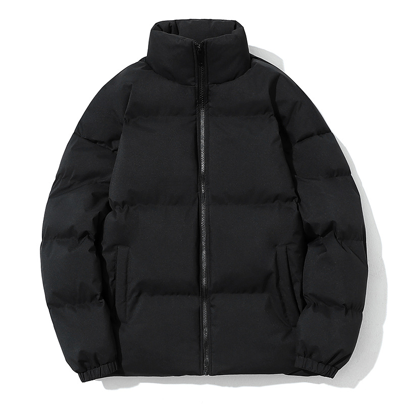 Picture of 2025 Autumn and Winter New Cotton-Padded Jacket Korean Style Stand-Up Collar Slim Fit Couple Versatile Cotton-Padded Jacket Slim Fit Short Jacket Men's Batch