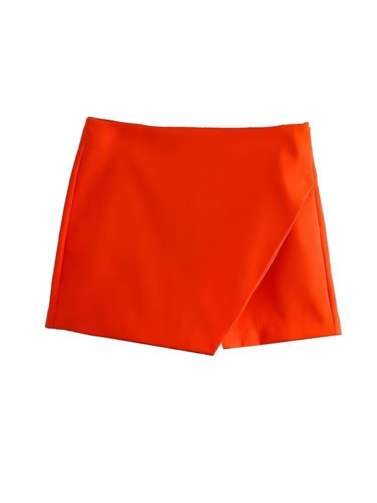 Picture of Cross-border foreign trade wholesale 2025 European and American fashion Joker personality multi-color high waist asymmetric skirt pants