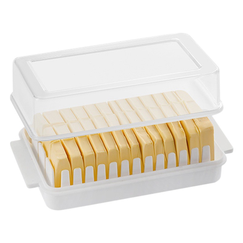 Picture of Butter Cutting Box Butter Tofu Cutting Cutter Refrigerator Fresh Storage Box with Lid Cheese Cheese Storage Box