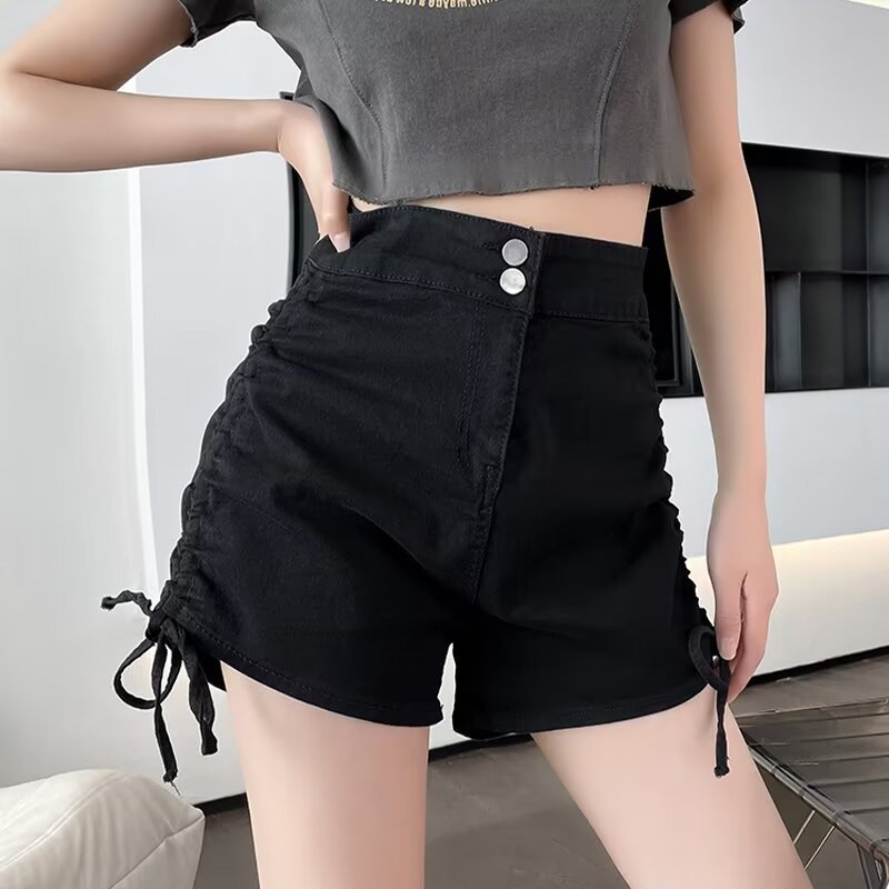 American Design Denim Shorts for Women Summer 2024 New Niche Elegant Versatile Outer Wear Slimming Look Casual Pants