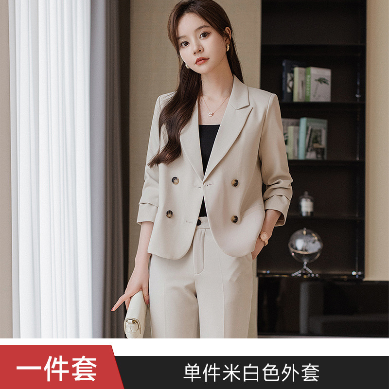 Picture of Small Suit Jacket Women's Spring and Autumn 2025 New High-end Fashion Elegant Goddess Fan Xiaozhong Business Suit suit