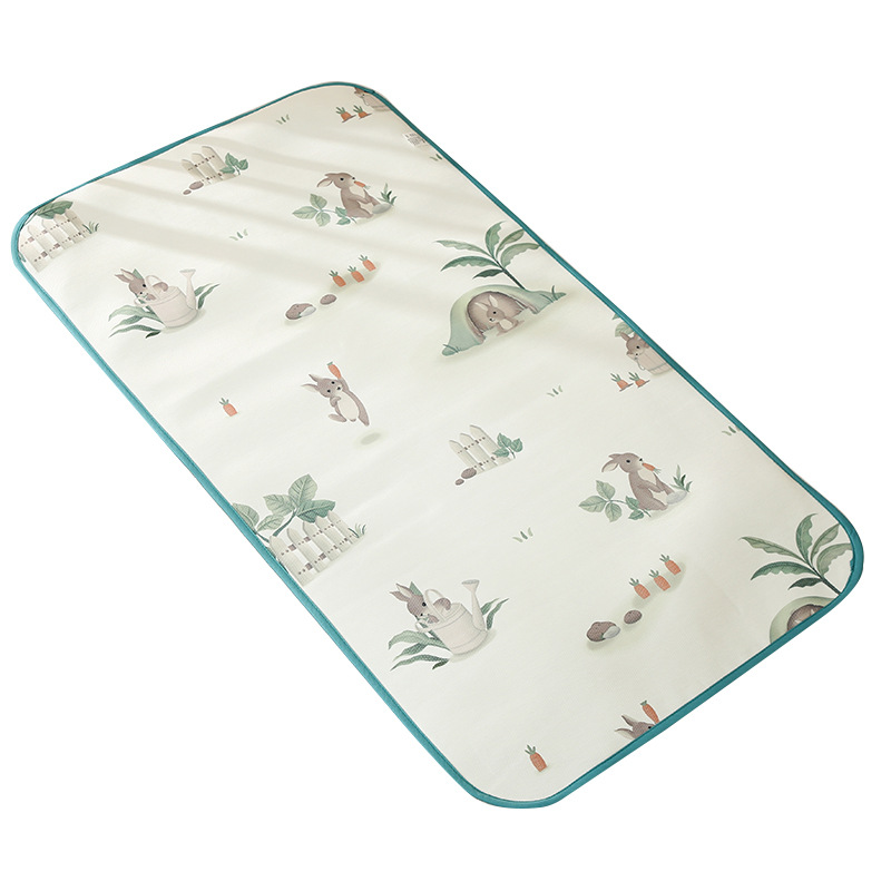 Picture of Baby mat class a ice silk cold mat breathable sweat-absorbent ice silk baby single newborn stroller mat children's car mat
