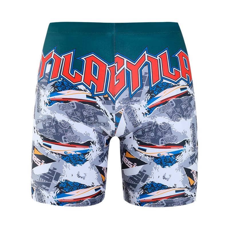 Picture of 2024 Men's Swimming Trunks Youth Hot Spring Boxer Swimming Trunks Men's Swimming Shorts Fashion Trendy Men's Swimming Trunks