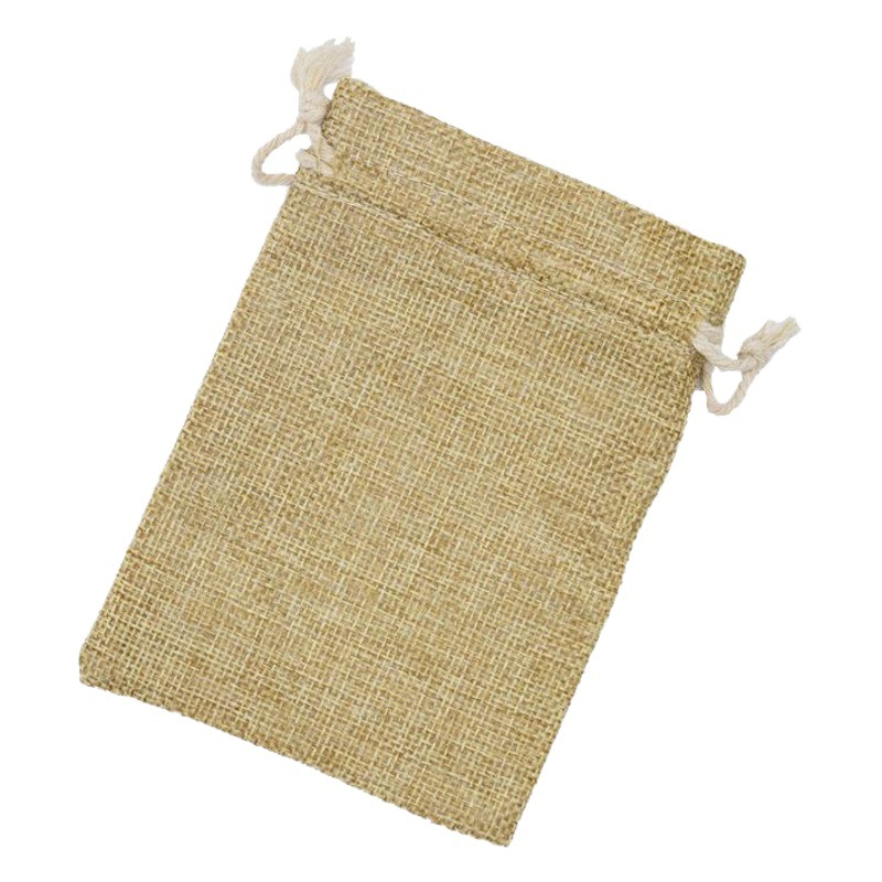 Factory wholesale linen drawstring drawstring drawstring small cloth bag Dragon Boat Festival packaging linen cloth bag Wenwan small linen cloth bag