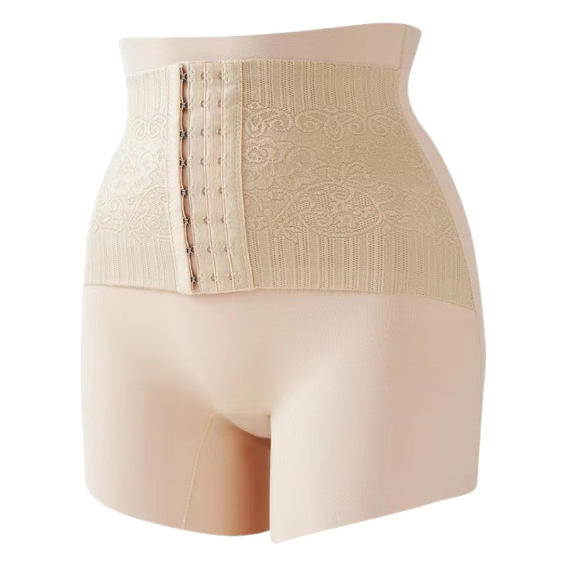 Internet celebrity same style belt pants belly shaping pants waist shaping hip lifting pants high waist belly shaping safety pants for women