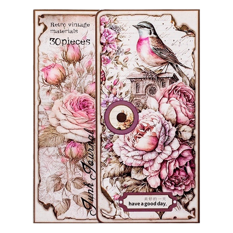 Good Day Material Paper Lost Garden Series Retro Art Animal and Plant Theme Hand Account Decorative Paper