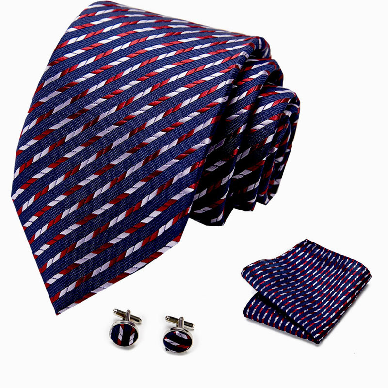 Picture of New Tie in Stock Cross-Border Hot Selling Tie Manufacturer Business Men's Formal Tie Set Ready-Made Fashion Accessories
