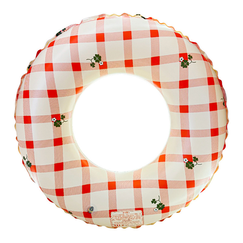 Picture of Factory wholesale thickened children's striped adult swimming ring inflatable underarm ring net red floating ring double airbag swimming ring