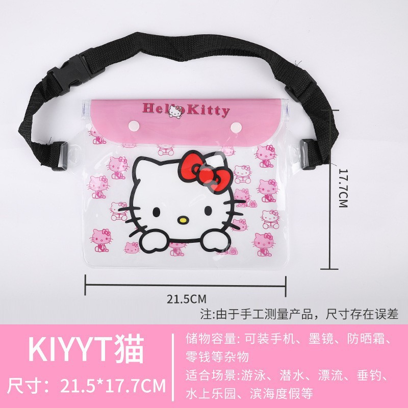 Picture of Spot Pvc Mobile Phone Waterproof Bag Water Splashing Festival Rafting Beach Mobile Phone Waterproof Waist Bag Sports Waist Bag Waterproof Bag