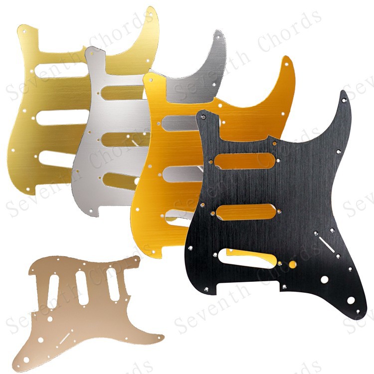 Metal St single electric guitar guard plate SSS electric guitar three single guitar guard plate front cover aluminum alloy