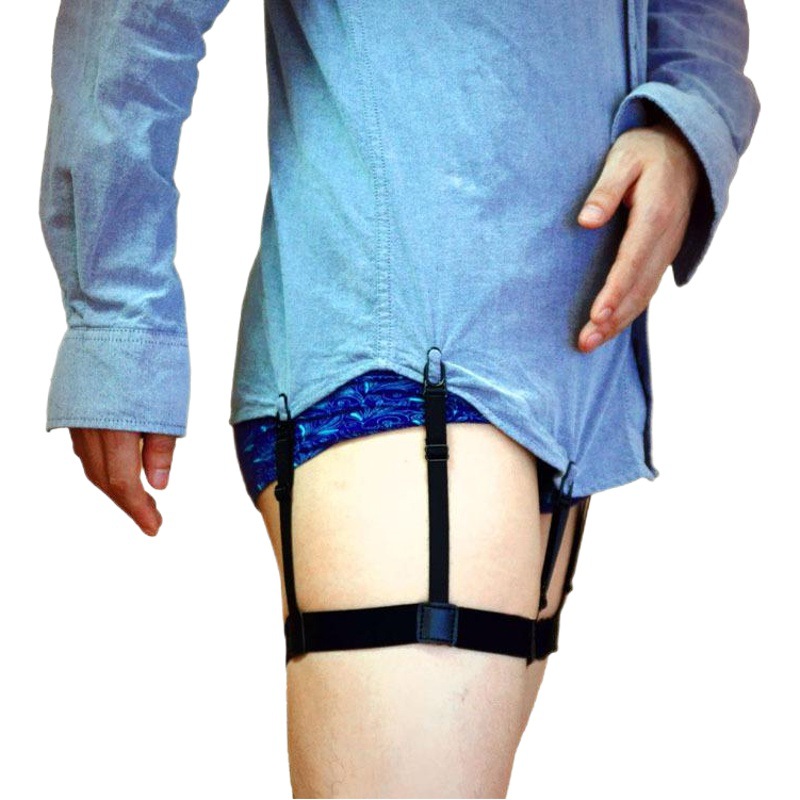 Picture of Cross-border source Amazon WISH unisex shirt non-slip anti-wrinkle Garter clip thigh ring garter belt