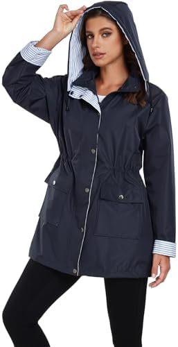 Picture of Cross-border selling Amazon foreign trade Europe and the United States wind outdoor sports assault clothing hooded rainproof long trench coat coat