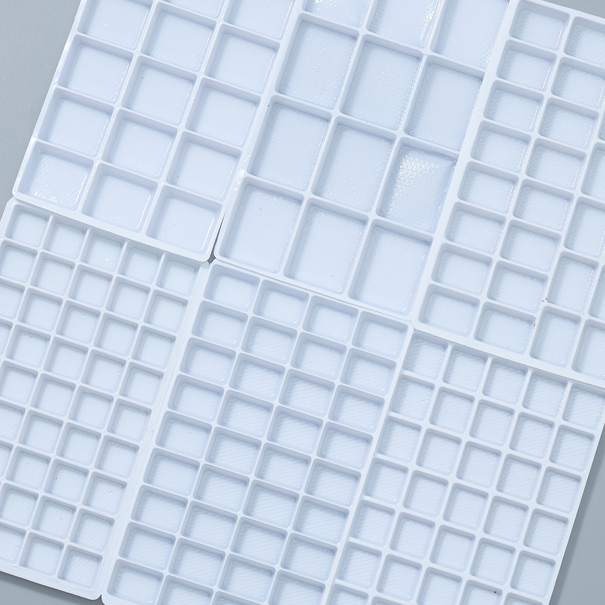 Ultra-white blister diy stick diamond jewelry tray multi-specification blister jewelry material jewelry packaging plaid