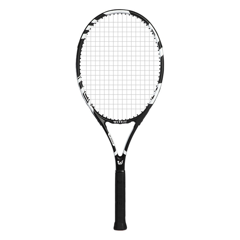 Witess Mesh Organ Full Carbon Tennis Racket Single Beginner Tennis College Student Double with String Rebound Set