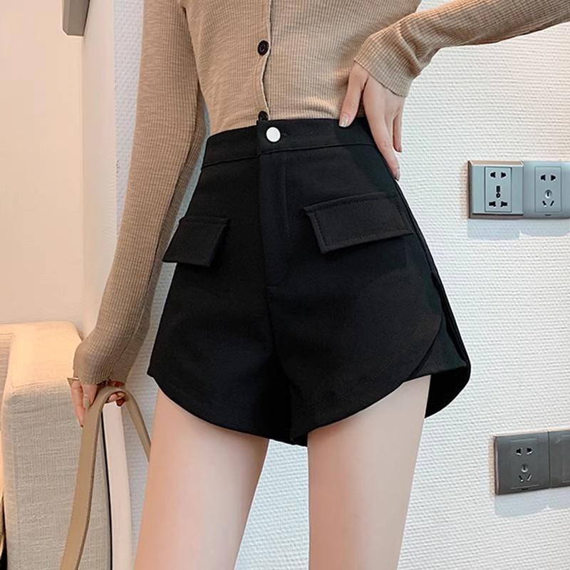 Suit Shorts Women's Summer Thin 2024 New Style Underwear Missing High Waist Slimming Outer Wear A- Shapes Bottoming Women's Group Hot Pants