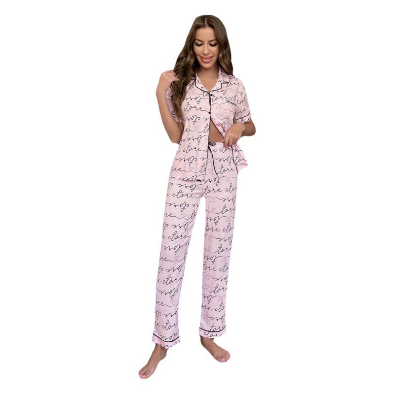 Amazon Cross-Border European and American Pajamas for Women Winter Velvet Thickeneded Long-Sleeved Pants Two-Piece Home Wear Pajamas
