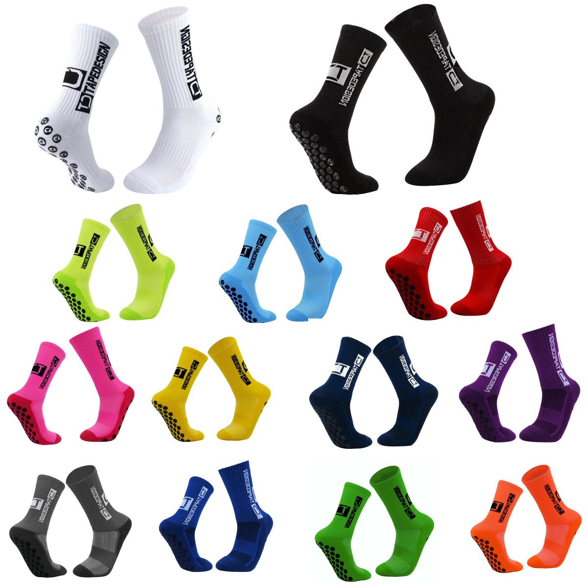 dispensing mid-tube sports socks non-slip thickened towel bottom sweat absorbent cotton training free size adult football socks