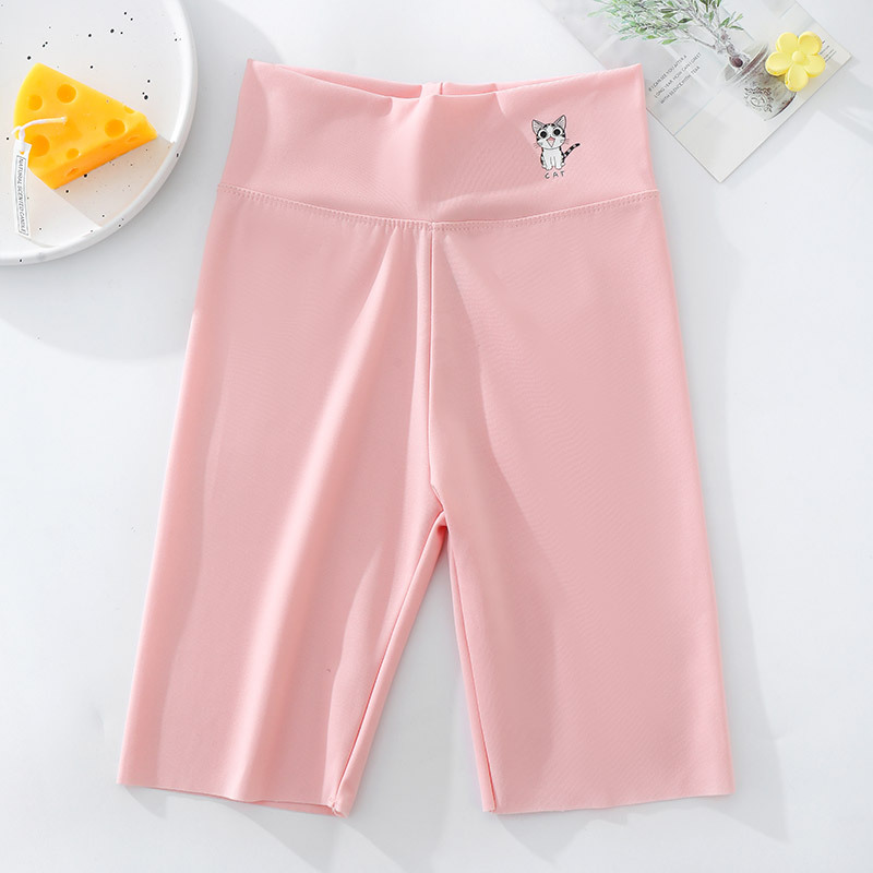 Picture of Girls' Five-Point Shark Pants, Summer Thin Style, Children's Outerwear Yoga Barbie Mid-Length Pants, Leggings Shorts, Korean Style Children's Clothing
