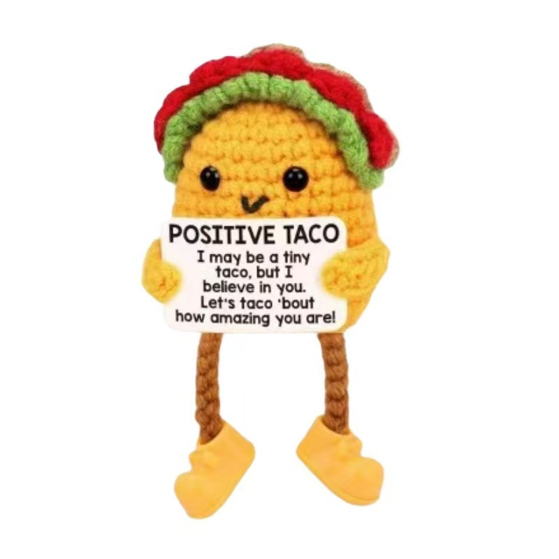 Picture of A Handmade Wool Woven Pendant Internet Celebrity Funny Positive Energy Vegetable Finished Fruit Doll Ornaments Pendant