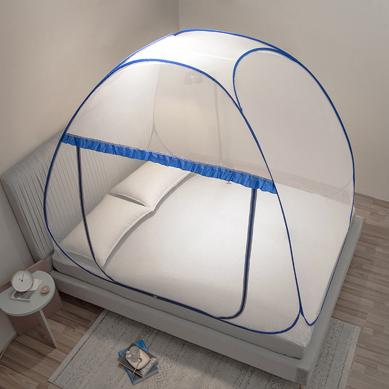 Picture of Class A encrypted installation-free yurt mosquito net 1 meter 5 bed household bedroom anti-skid 1.8m full bottom 1.2 back bottom anti-fall