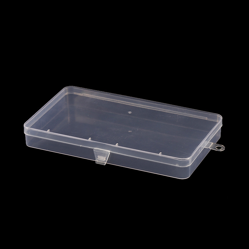 pp Rectangular Plastic Transparent Tool Parts with Lid Small Box Mobile Phone Mask Storage Box Wax Colored Pen Packaging Box