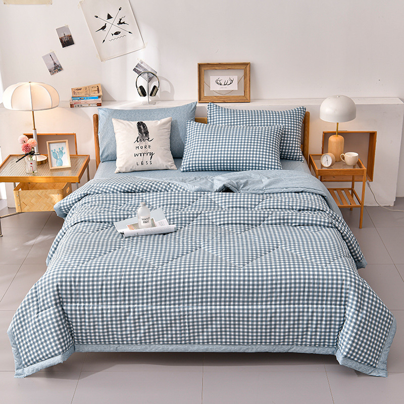 Picture of Air-Conditioning Quilt, Summer Cool Quilt, Thin Single and Double Washed Cotton Summer Quilt, Gift Box, Kidsren's Quilt, Sales Quilt, Machine Washable