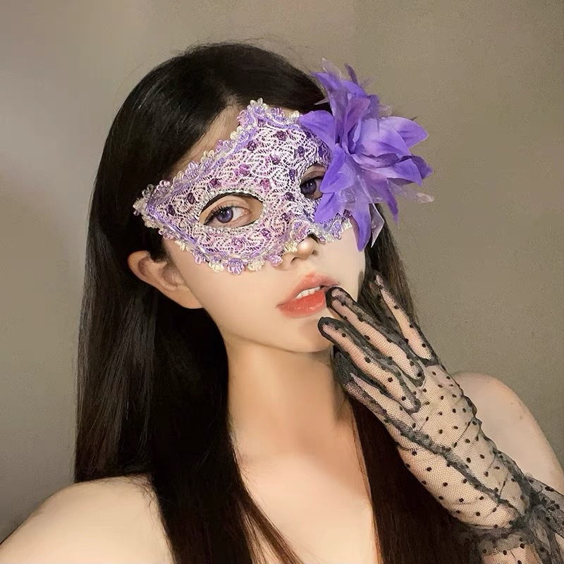 Halloween Mask Half Face Female Masquerade Party cosplay Mask Sexy Lace Princess Eye Mask
