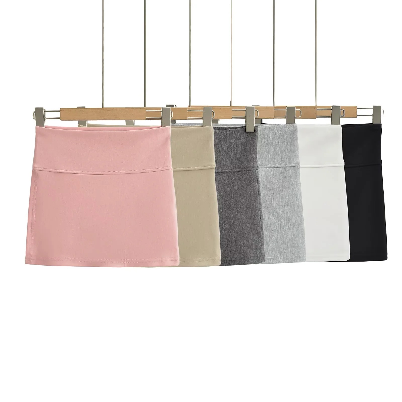Hot Girl Slit Skirt for Women, Summer 2024, Petite Short Skirt, High-Waisted, Hip-Hugging, Anti-Exposure Skirt Pants, Sweet and Spicy Style