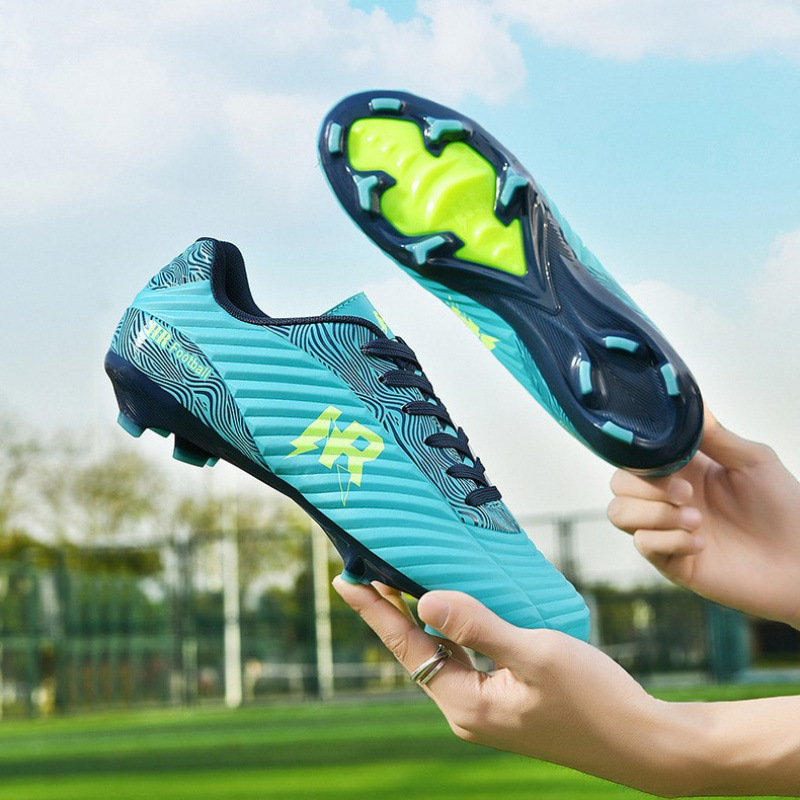 Cross-Border 2025 New World Cup Football Shoes Men's Low-Cut Long Spike Student Grass Training Kidsren's Game Sports Shoes
