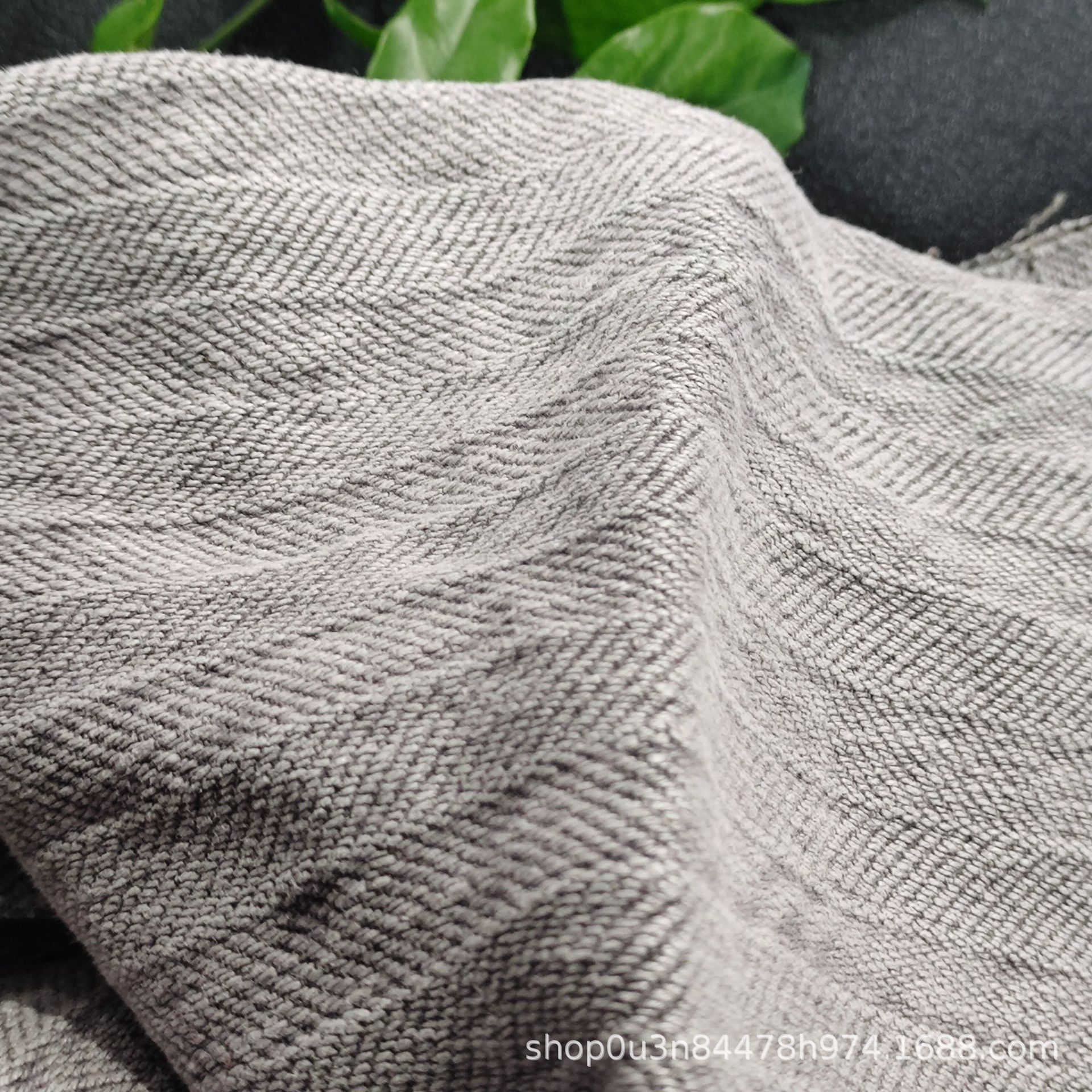 Picture of Pure Linen Herringbone Stone Washing Fabric, Linen Sofa Cloth, Sand Washing Material, Pure Linen Sand Washing Blanket Cloth