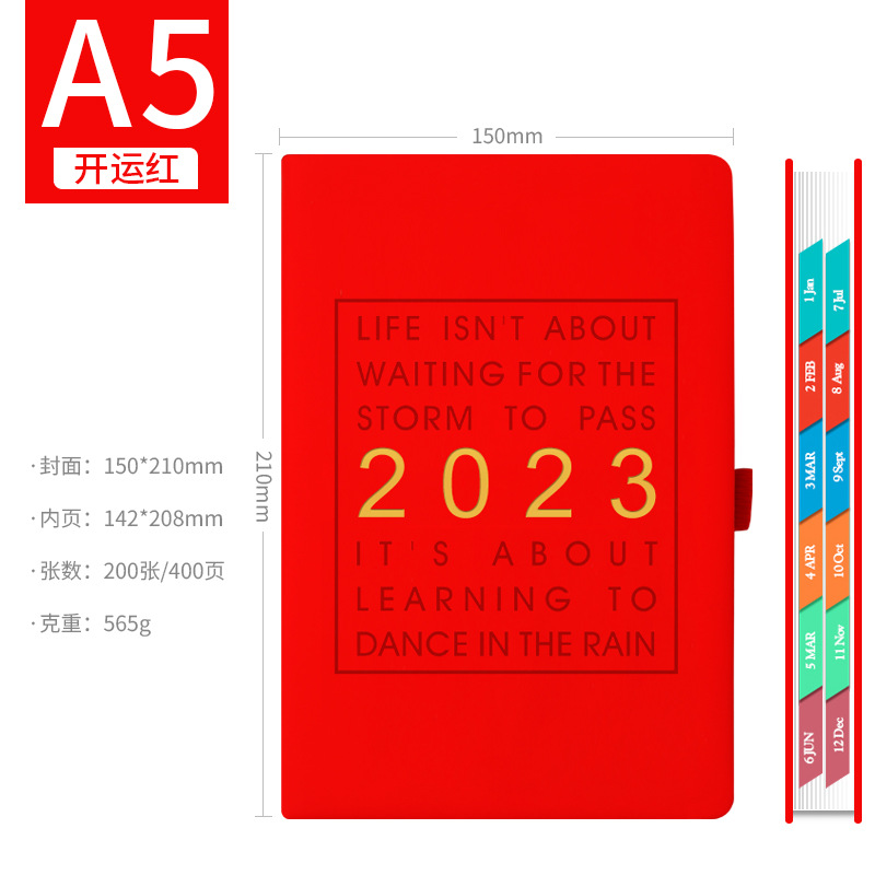 Picture of 2025 Schedule, 365-Day Daily Planner, One Page Per Day, Diary, Notepad, Time Management Notes